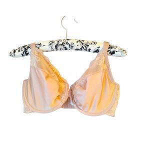 Wacoal 34DD/ 34E Beige Tan Nude Lace Soft Cup Underwire Bra Intimate Lingerie